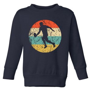 Rugby Player Retro Style Sports Toddler Sweatshirt