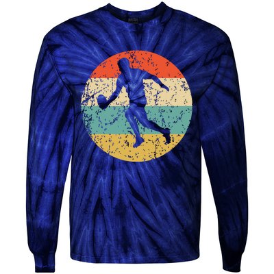 Rugby Player Retro Style Sports Tie-Dye Long Sleeve Shirt