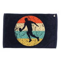 Rugby Player Retro Style Sports Grommeted Golf Towel