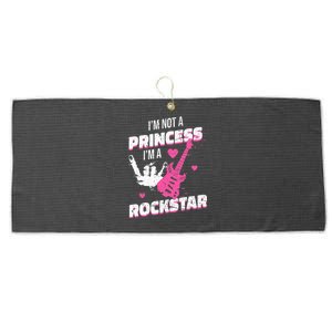 Rockstar Princess Roll IM Not A Princess Im A Rockstar Large Microfiber Waffle Golf Towel