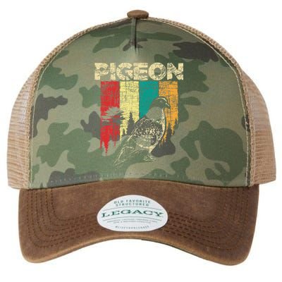 Retro Pigeon Racing Birdwatching Bird Lover Ornithologist Legacy Tie Dye Trucker Hat