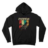 Retro Pigeon Racing Birdwatching Bird Lover Ornithologist Hoodie