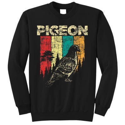 Retro Pigeon Racing Birdwatching Bird Lover Ornithologist Sweatshirt