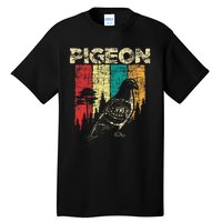 Retro Pigeon Racing Birdwatching Bird Lover Ornithologist Tall T-Shirt