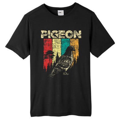 Retro Pigeon Racing Birdwatching Bird Lover Ornithologist Tall Fusion ChromaSoft Performance T-Shirt