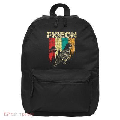 Retro Pigeon Racing Birdwatching Bird Lover Ornithologist 16 in Basic Backpack