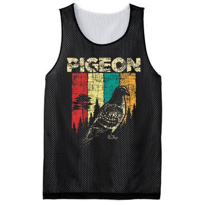 Retro Pigeon Racing Birdwatching Bird Lover Ornithologist Mesh Reversible Basketball Jersey Tank