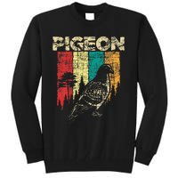 Retro Pigeon Racing Birdwatching Bird Lover Ornithologist Tall Sweatshirt