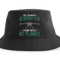 Rc Plane Retirement Plan Radio Controlled Airplane Sustainable Bucket Hat