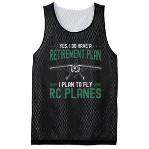 Rc Plane Retirement Plan Radio Controlled Airplane Mesh Reversible Basketball Jersey Tank