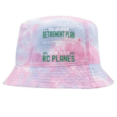 Rc Plane Retirement Plan Radio Controlled Airplane Tie-Dyed Bucket Hat