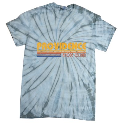 Retro Providence Rhode Island Tie-Dye T-Shirt