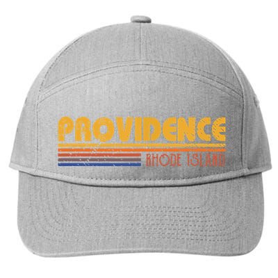 Retro Providence Rhode Island 7-Panel Snapback Hat