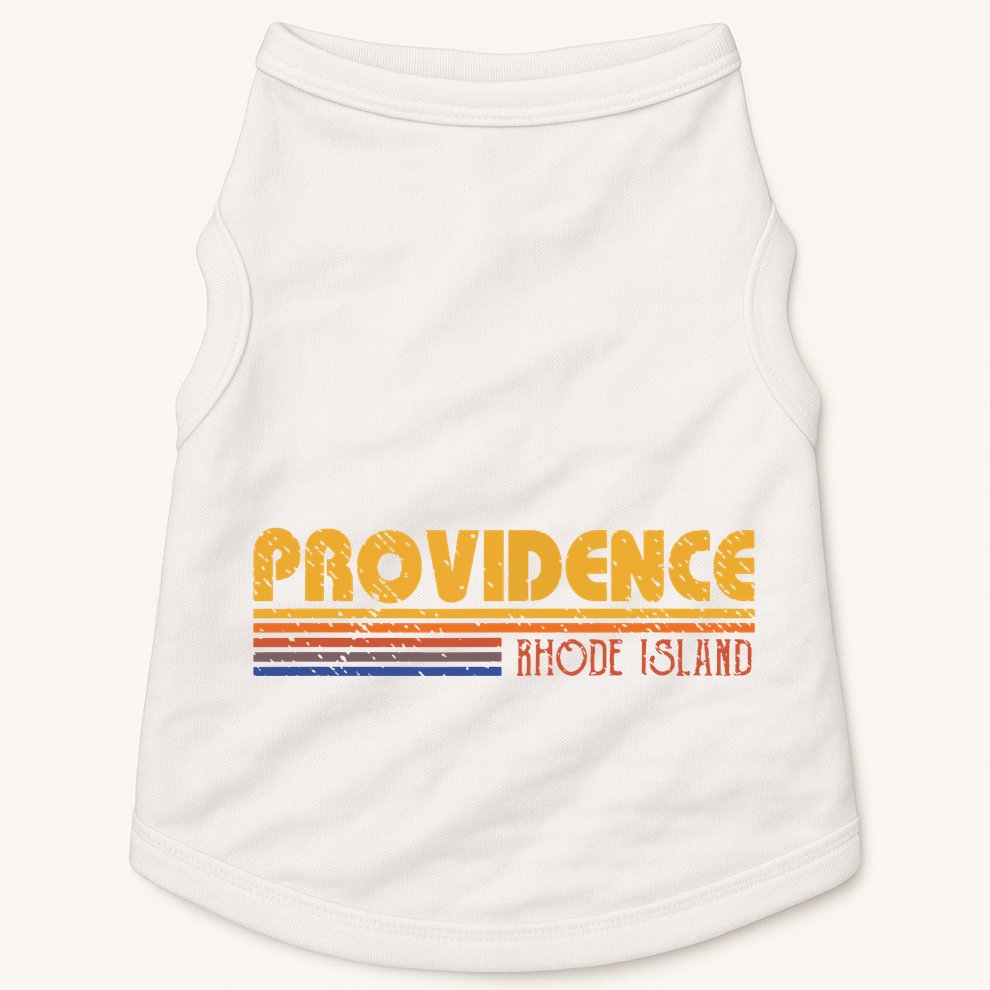 Retro Providence Rhode Island Doggie Tank