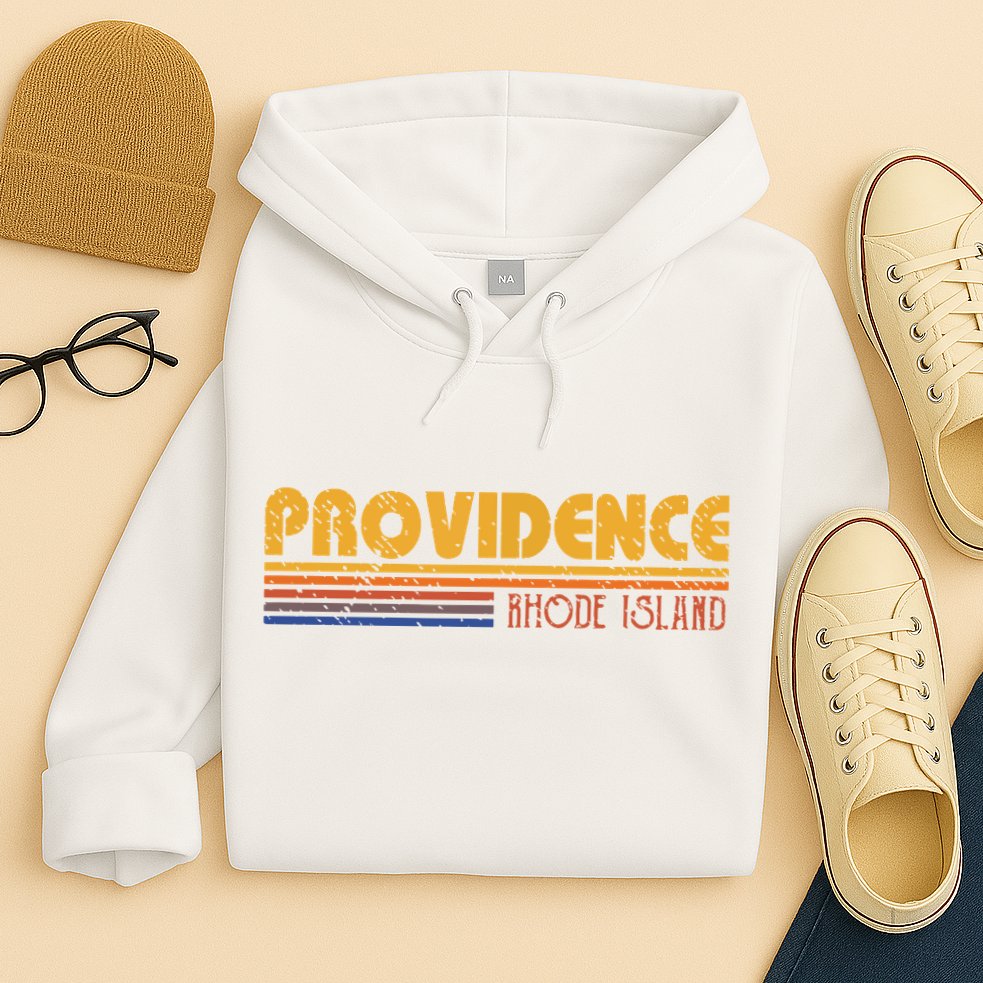 Retro Providence Rhode Island Hoodie