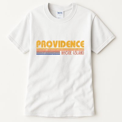 Retro Providence Rhode Island Tall T-Shirt