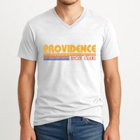 Retro Providence Rhode Island V-Neck T-Shirt