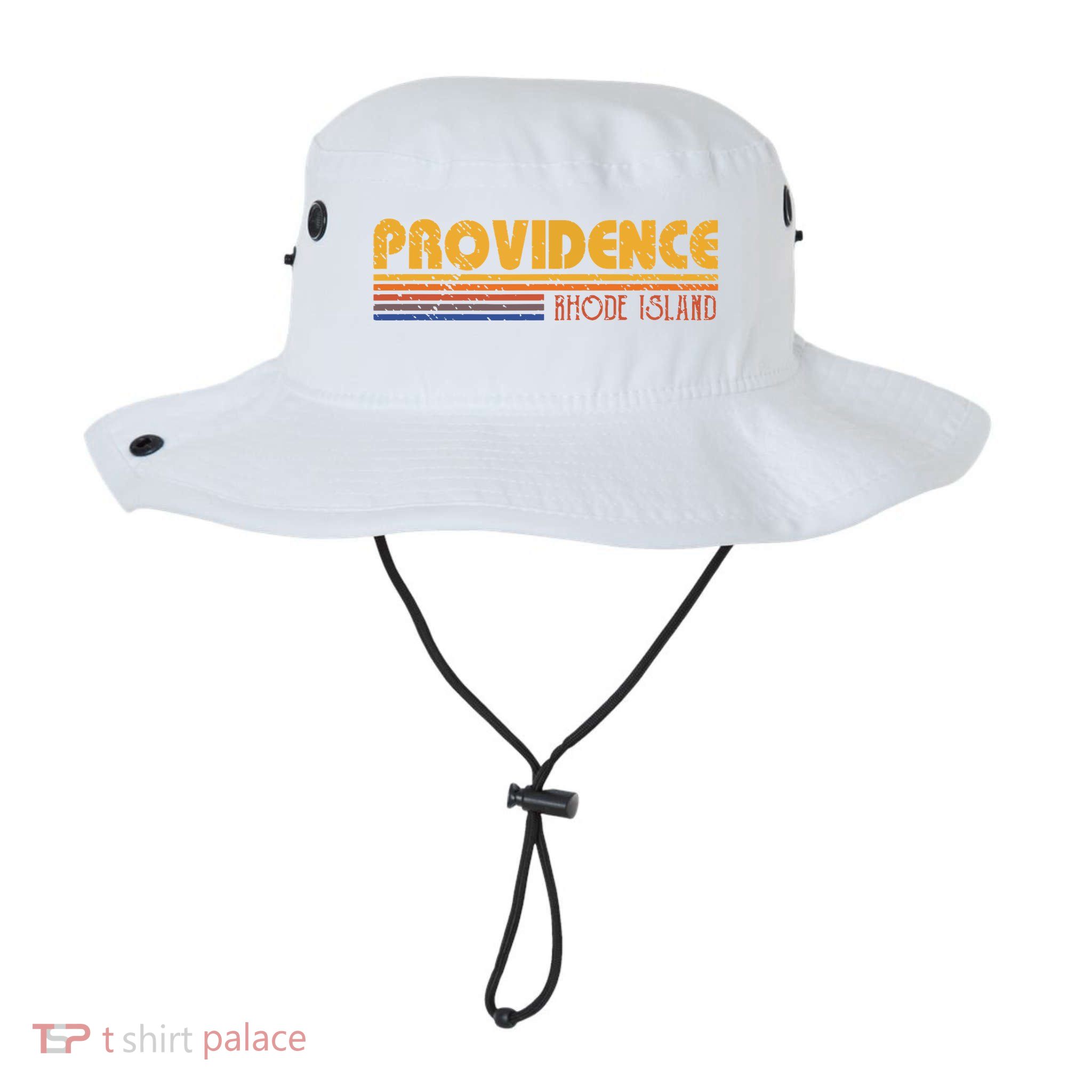 Retro Providence Rhode Island Bucket Hat