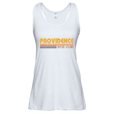 Retro Providence Rhode Island Ladies Essential Flowy Tank