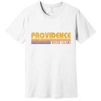 Retro Providence Rhode Island Premium T-Shirt