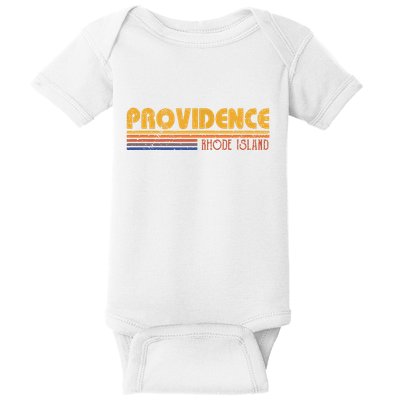 Retro Providence Rhode Island Baby Bodysuit