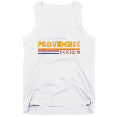 Retro Providence Rhode Island Tank Top
