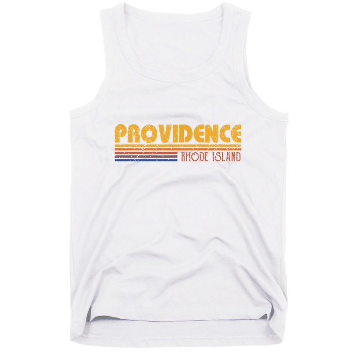 Retro Providence Rhode Island Tank Top