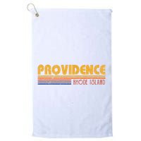 Retro Providence Rhode Island Golf Towel