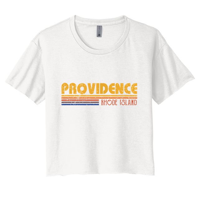 Retro Providence Rhode Island Crop Top
