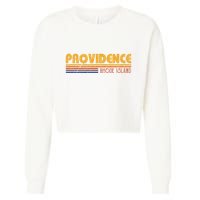 Retro Providence Rhode Island Cropped Pullover Crew