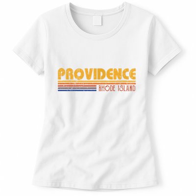 Retro Providence Rhode Island Womens T-Shirt