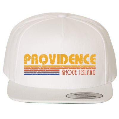 Retro Providence Rhode Island Wool Snapback Cap