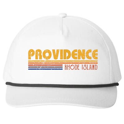 Retro Providence Rhode Island Snapback Five-Panel Rope Hat