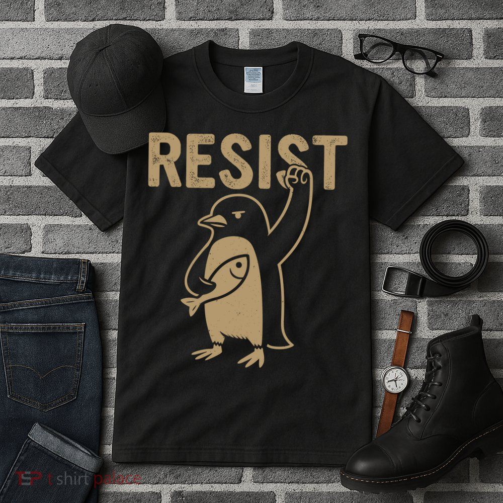 Resist Penguin Tall T-Shirt