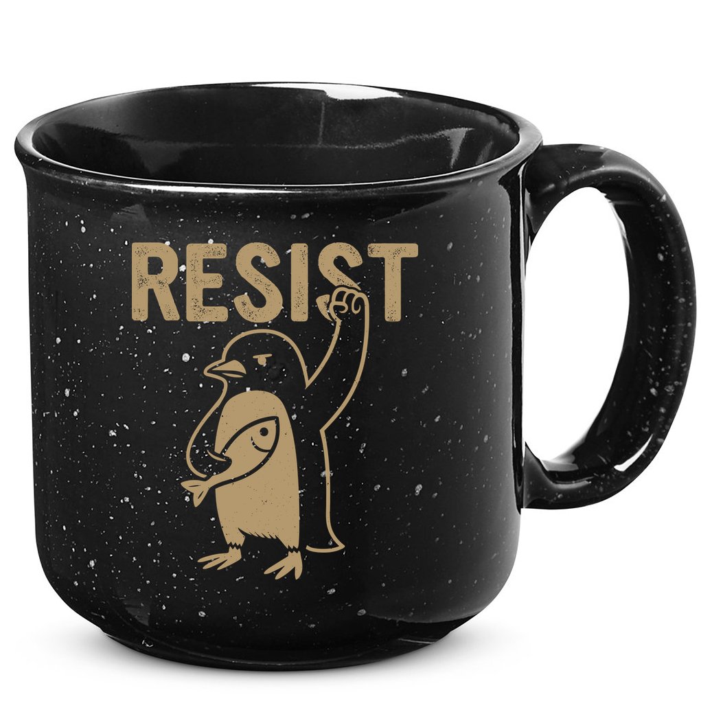 Resist Penguin 15oz Campfire Ceramic Mug