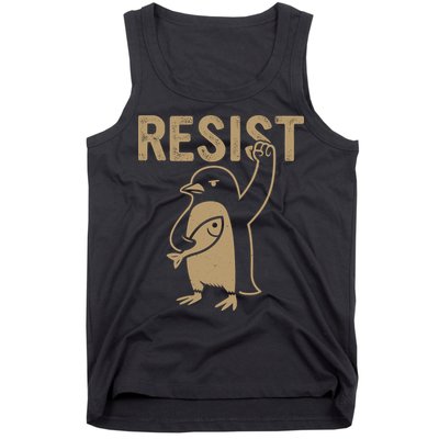 Resist Penguin Tank Top