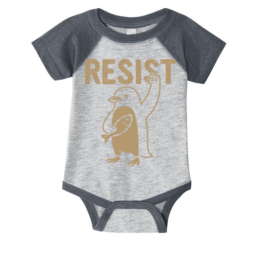Resist Penguin Infant Baby Jersey Bodysuit