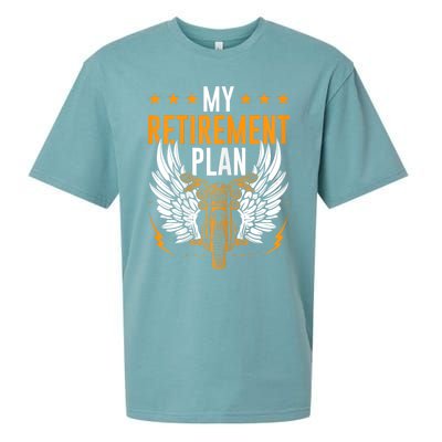 Retirement Plan Riding Motorcycle Riders Biker Sueded Cloud Jersey T-Shirt