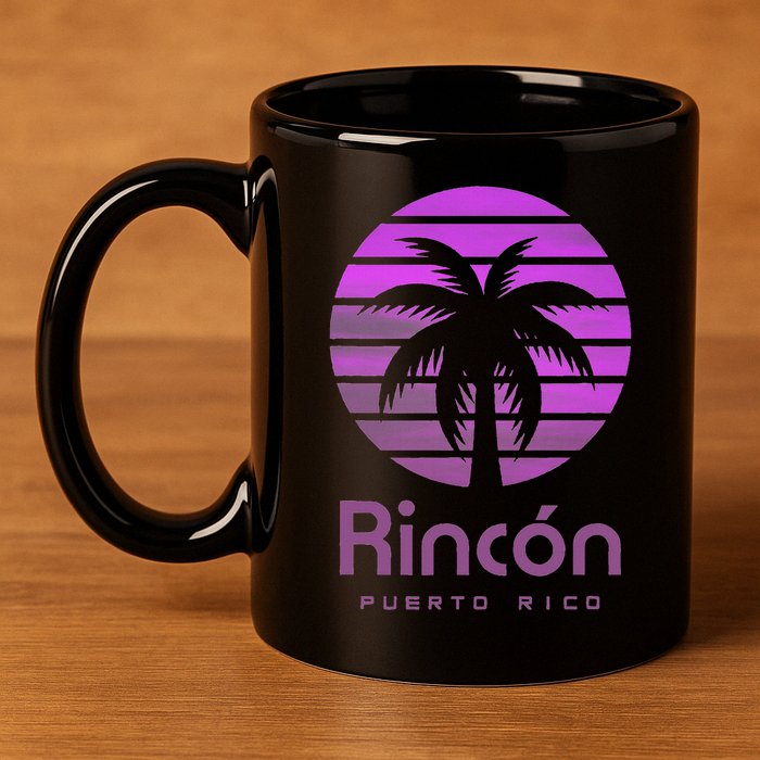 Rincón Puerto Rico 11oz C Handle Ceramic Mug