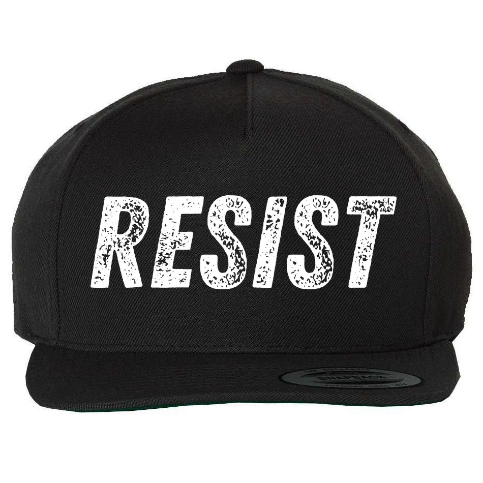 Resist Political Wool Snapback Cap