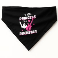 Rockstar Princess Roll Im Not A Princess Im A Rockstar USA-Made Doggie Bandana