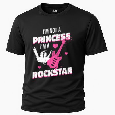 Rockstar Princess Roll Im Not A Princess Im A Rockstar Performance Shirt