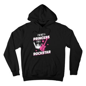 Rockstar Princess Roll Im Not A Princess Im A Rockstar Hoodie