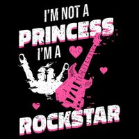 Rockstar Princess Roll Im Not A Princess Im A Rockstar 16 in Basic Backpack