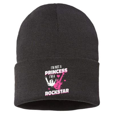 Rockstar Princess Roll Im Not A Princess Im A Rockstar Sustainable Knit Beanie