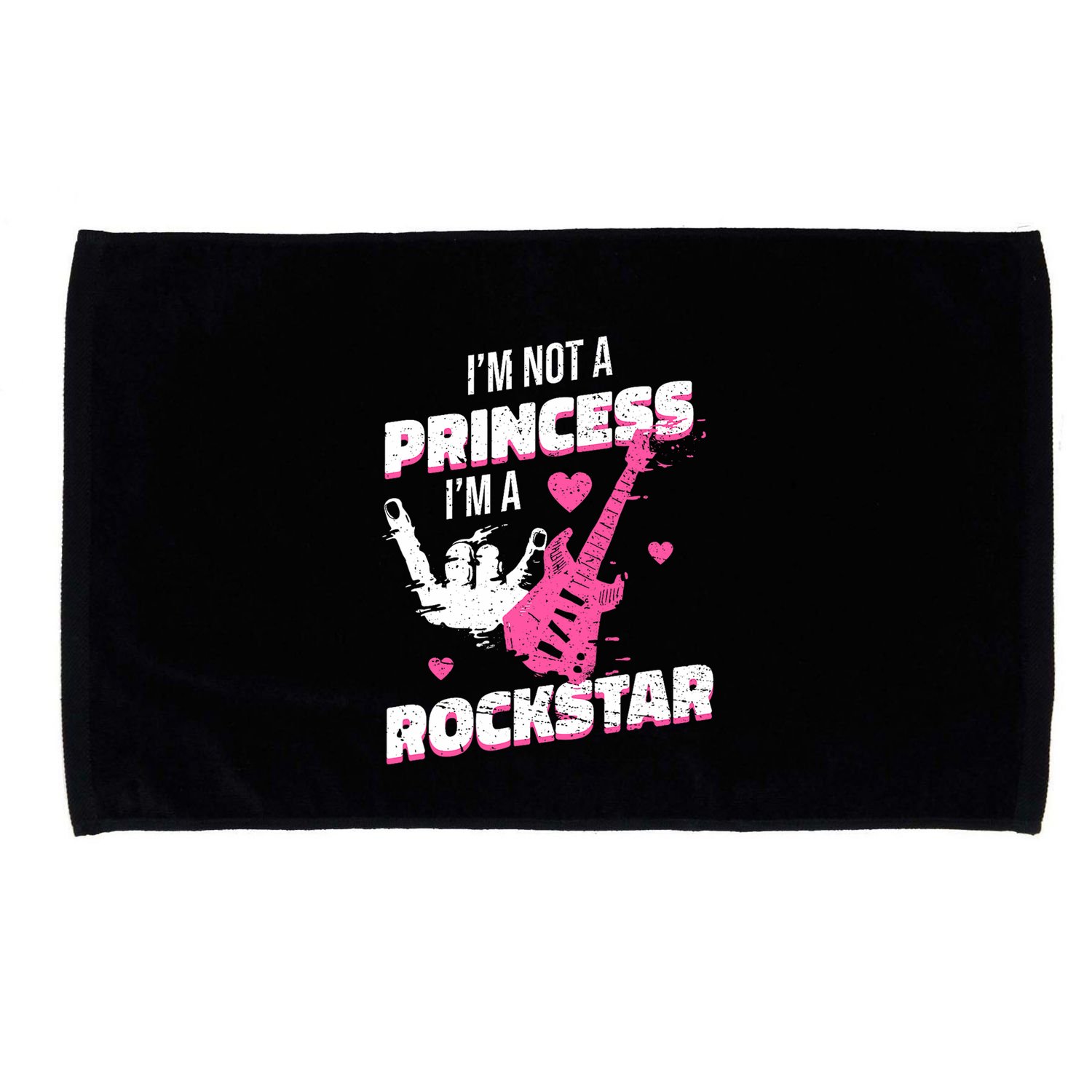 Rockstar Princess Roll Im Not A Princess Im A Rockstar Microfiber Hand Towel