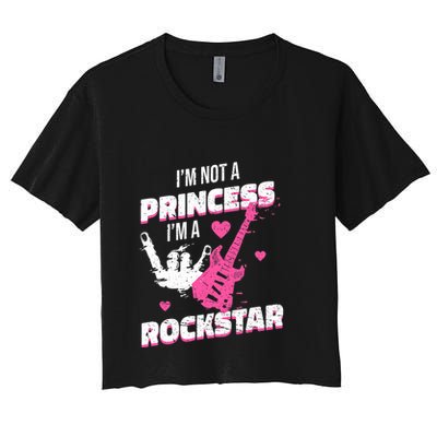 Rockstar Princess Roll Im Not A Princess Im A Rockstar Crop Top