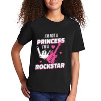 Rockstar Princess Roll Im Not A Princess Im A Rockstar Kids T-Shirt