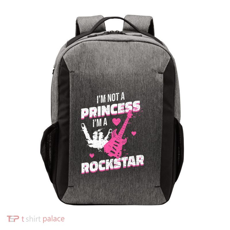 Rockstar Princess Roll Im Not A Princess Im A Rockstar Vector Backpack