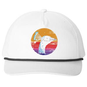 Retro Peacock Snapback Five-Panel Rope Hat